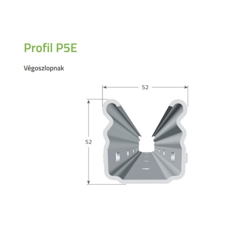 Dr. Reisacher P5E2 végoszlop SG 2,2m raktárról mennyiségi kedvezménnyel