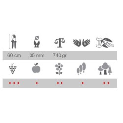 Löwe ágvágó mellévágós 60cm 31.060 ratárról szállítással